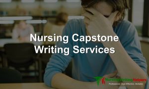nursing capstone writing services