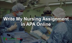 Write My Nursing Assignment in APA